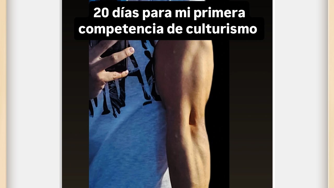 Entrenando pecho a 20 días de mi primera  competencia 