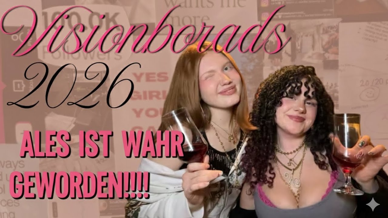 NYE VLOG!! making vision boards (ALLES IST WAHR GEWORDEN!!!)