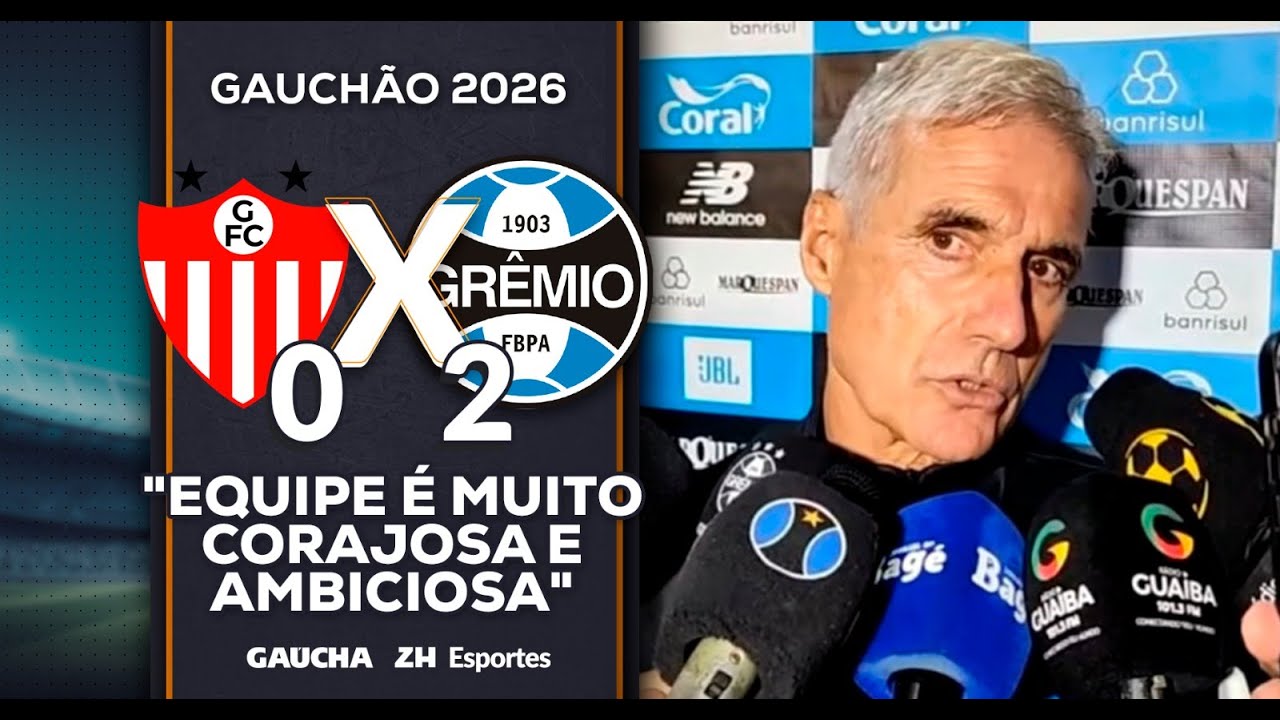 LUIS CASTRO ENALTECE GRUPO DE JOGADORES E EVITA FALAR DO GRE-NAL | GUARANY 0x2 GRÊMIO | 21/01/2026