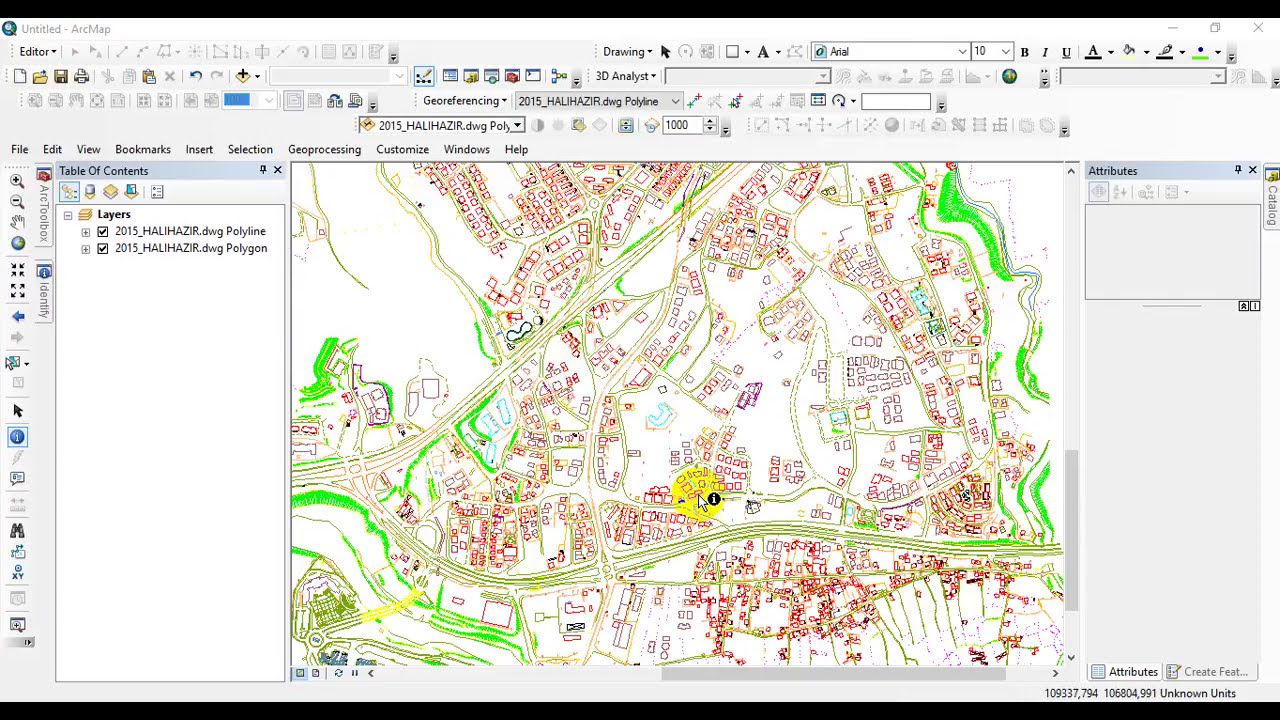 AutoCAD Verisini ArcGIS ile Açma - Dönüştürme