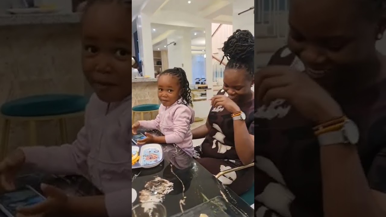 Awesome bond between Bahati's kids and mama Mueni..