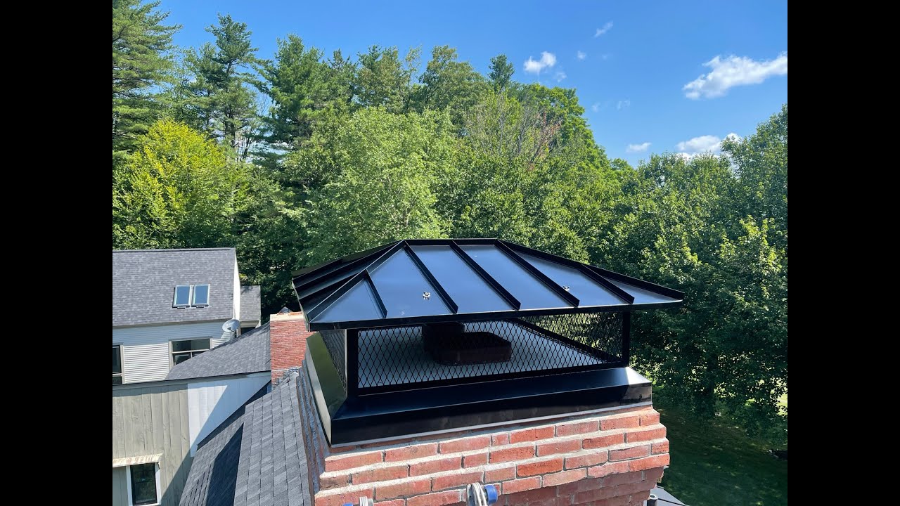Chimney rain cap install