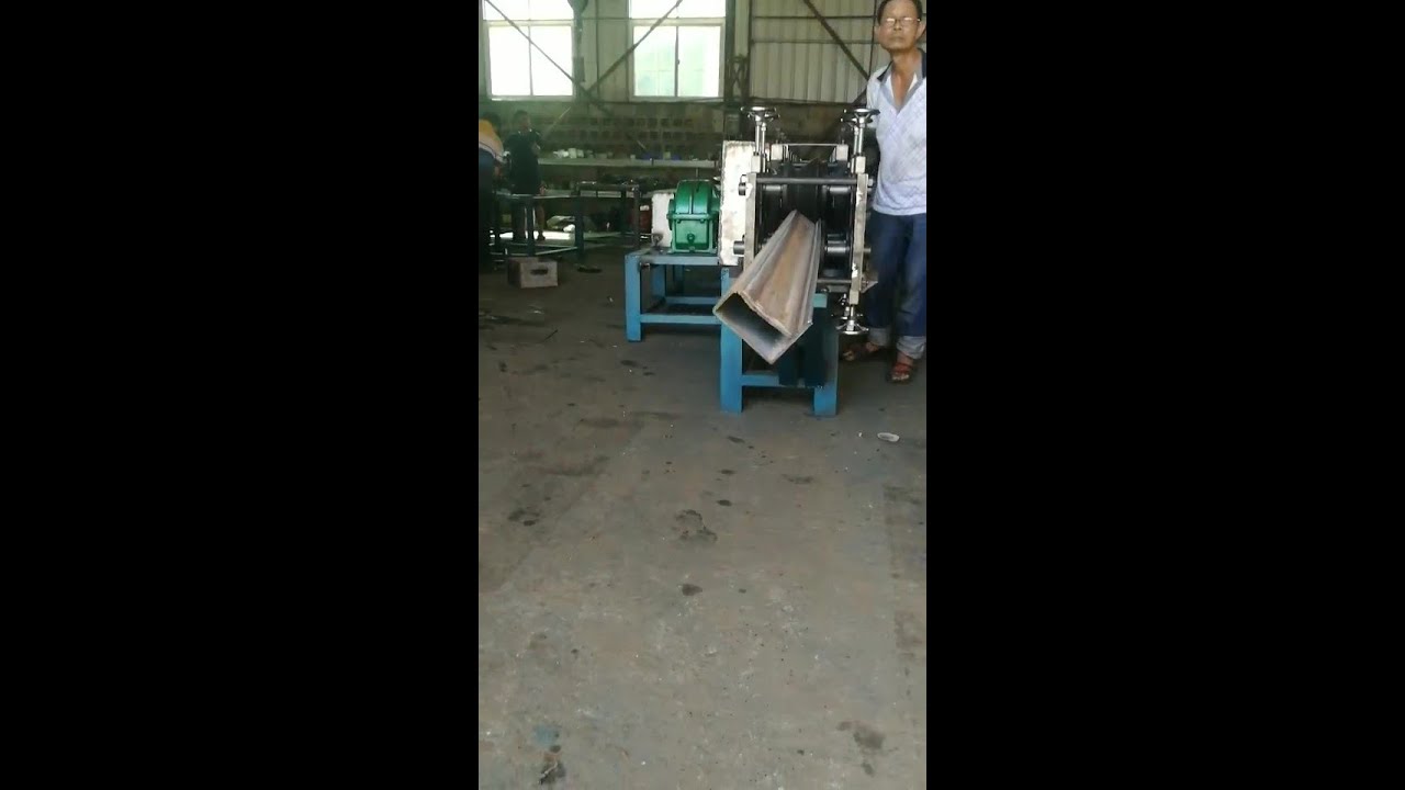L section tube forming machine for steel window frame profile , L shaped steel pipe making machine