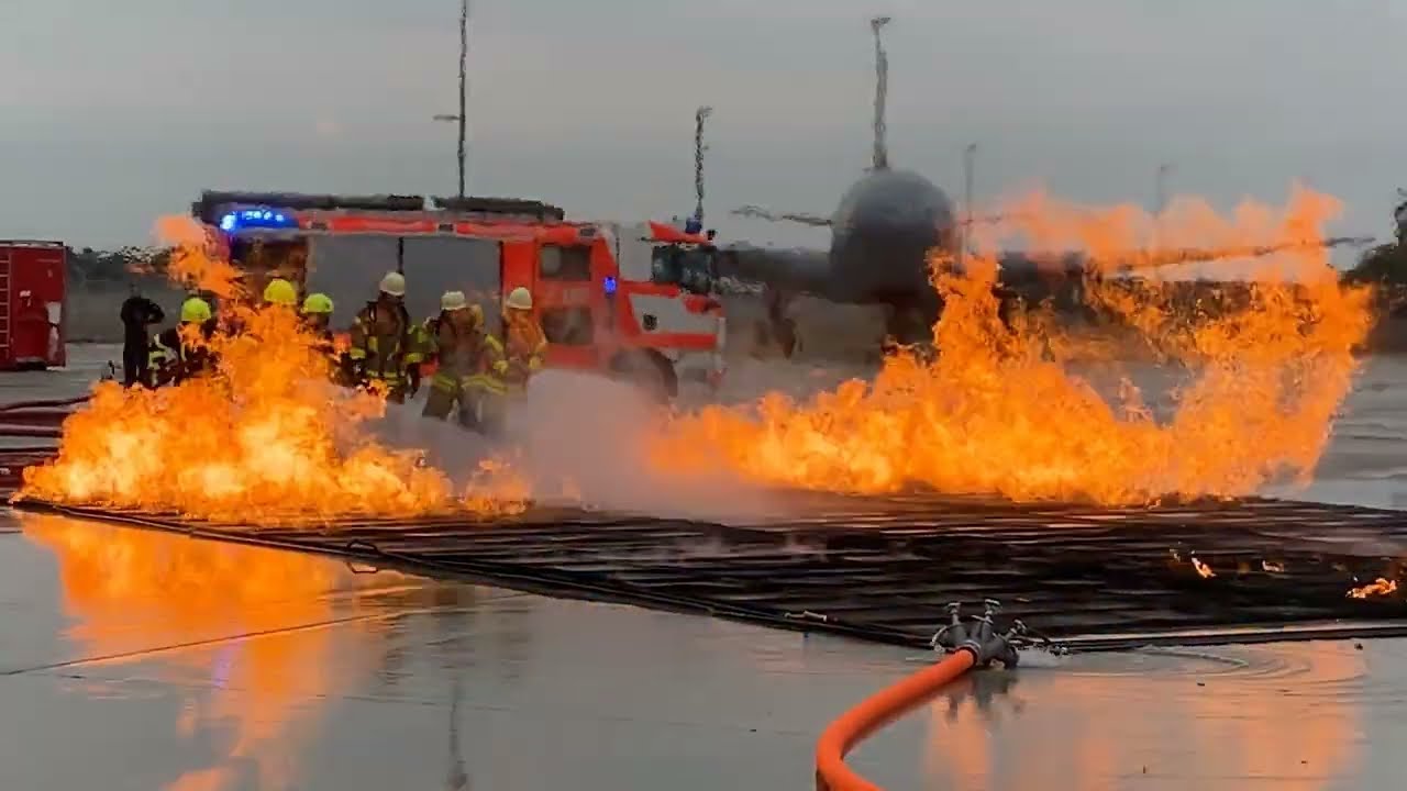 Die Feuerwehr des Flughafens Frankfurt – in 60 Sekunden