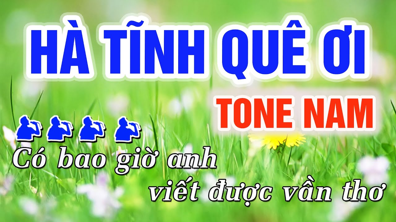 Hà Tĩnh Quê Ơi Karaoke Tone Nam  - Beat Chuẩn Phối Mới || Trung Hiếu Karaoke