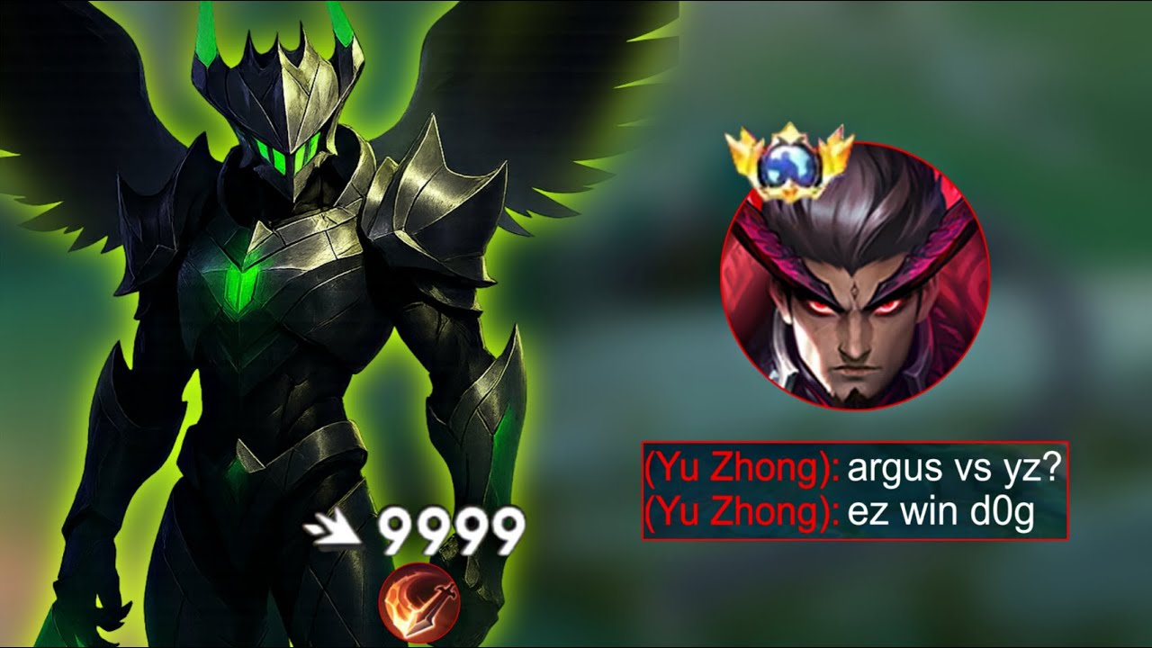 ARGUS VS YZ!! BUFFED YU ZHONG VS OLD ARGUS🔥 WHO WILL WIN!!