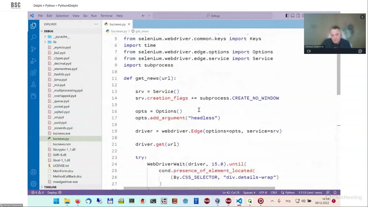 Delphi + Python = Python4Delphi