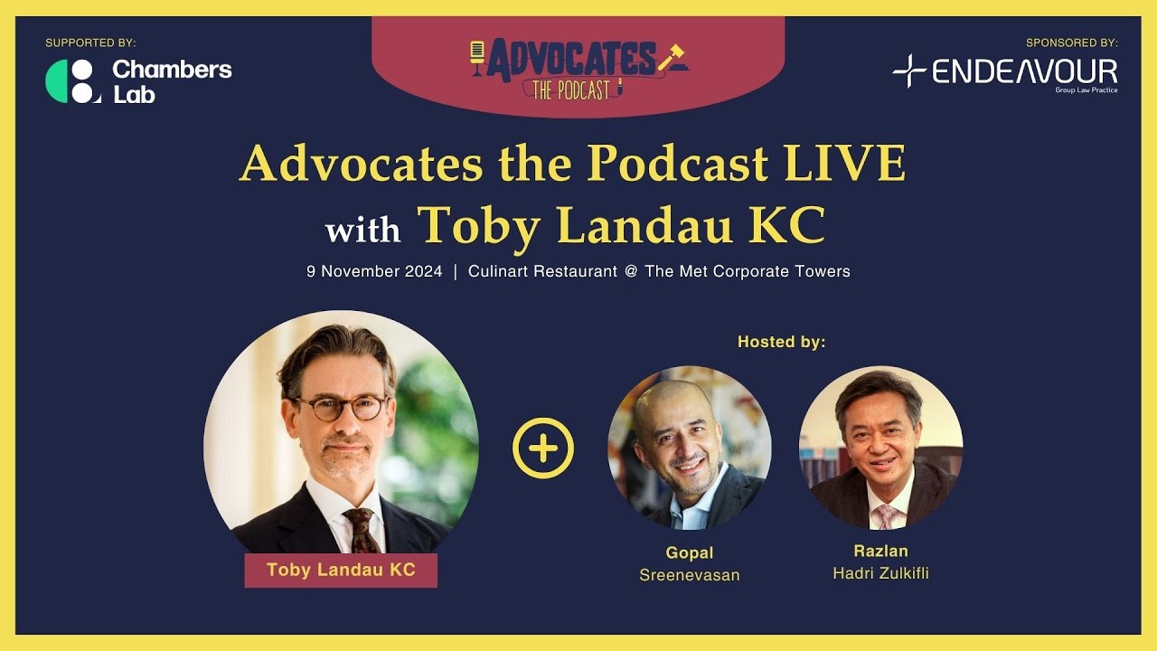 [Special Episode]: Toby Landau KC | FULL PODCAST (Recorded Live)