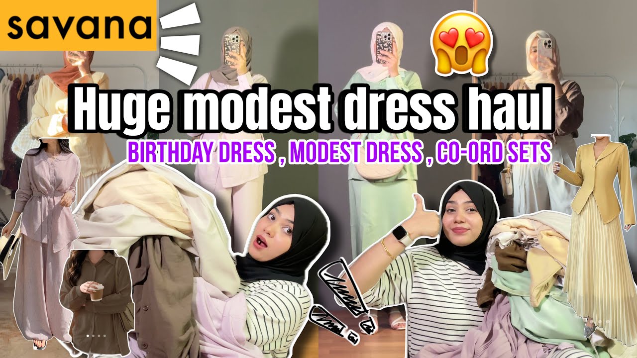 Hijabi-Friendly Dress Haul ✨ Savana Maxi & Co-Ord Sets | Pinterest Aesthetic Outfits