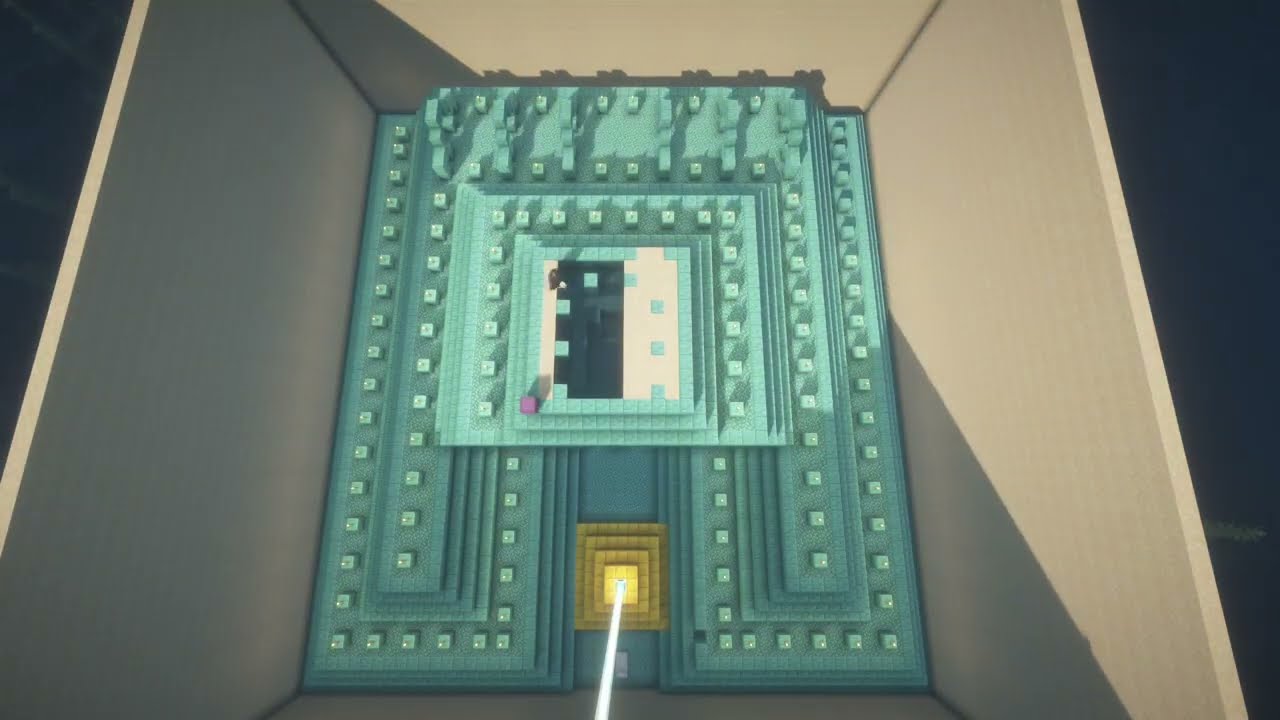 Removing a Sea Monument - Minecraft