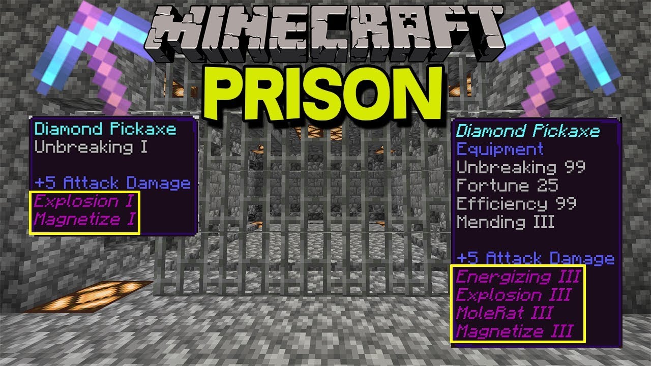 The Making Of A God Pickaxe! Minecraft Prison Jailbreak