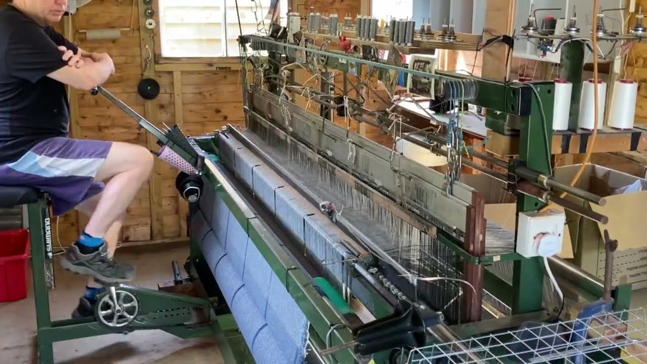 Weaving our Island Scarves