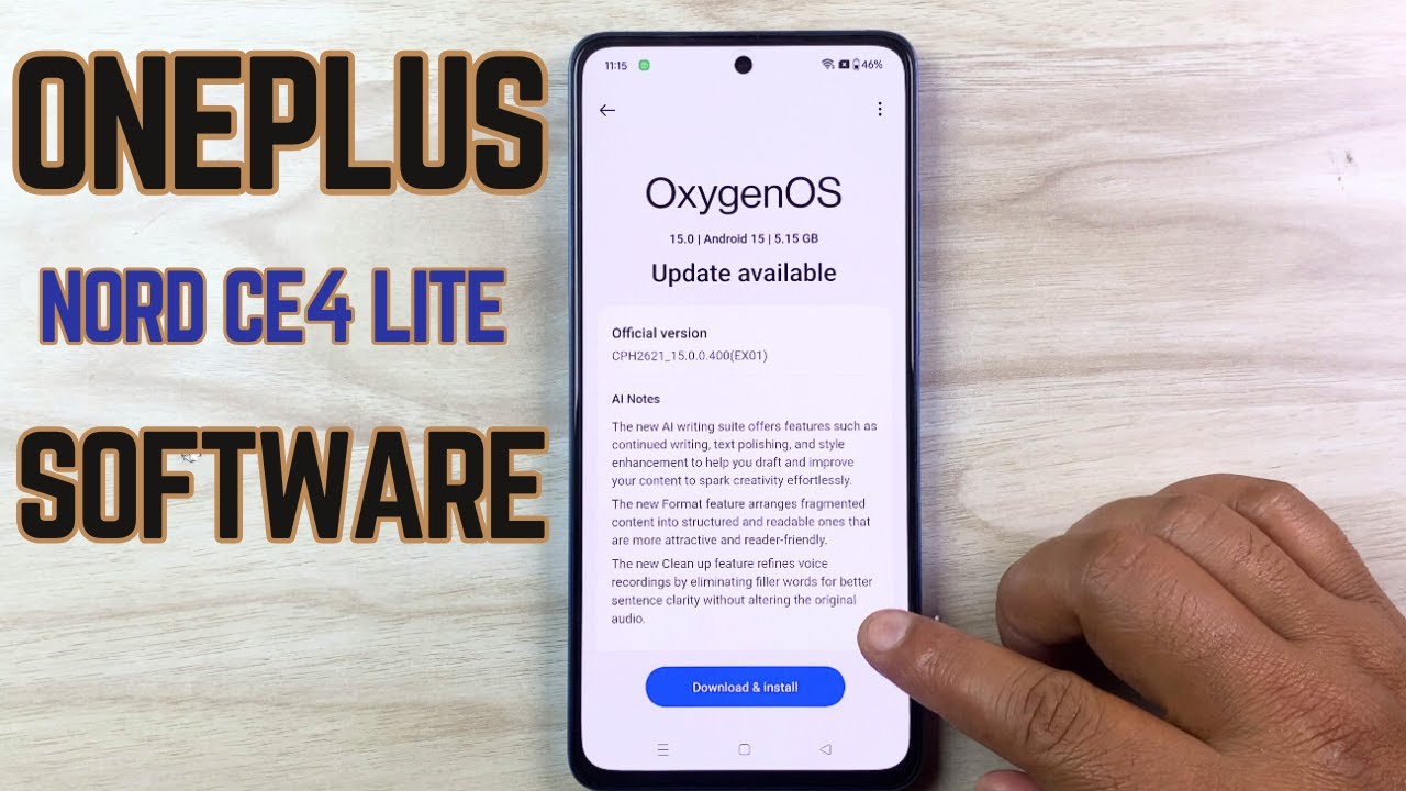 How to Software Update OnePlus Nord CE4 Lite - Android OxygenOS