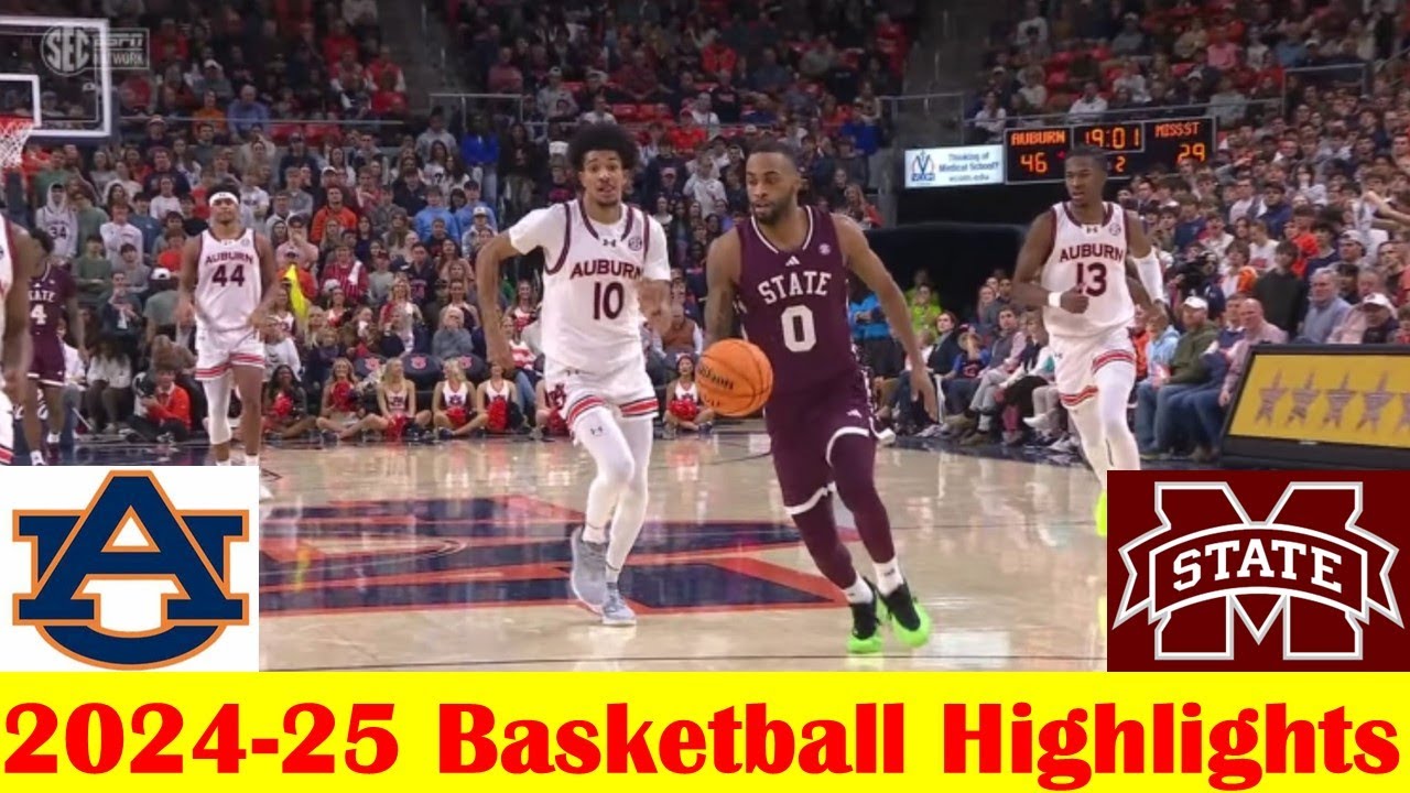 #15 Mississippi State vs #1 Auburn Basketball Game Highlights 1 14 2025