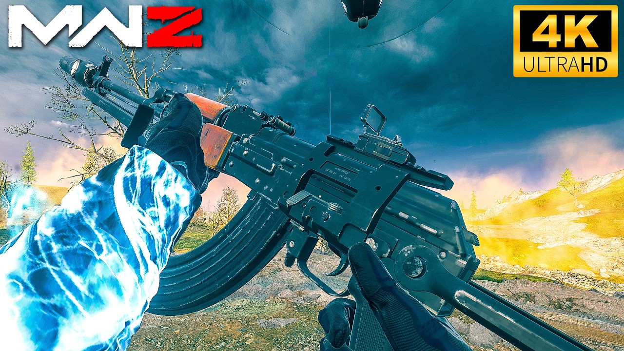 MW3 ZOMBIES - FIRST TIME PLAYING WITH RPK LMG 4K Gameplay (No Commentary)