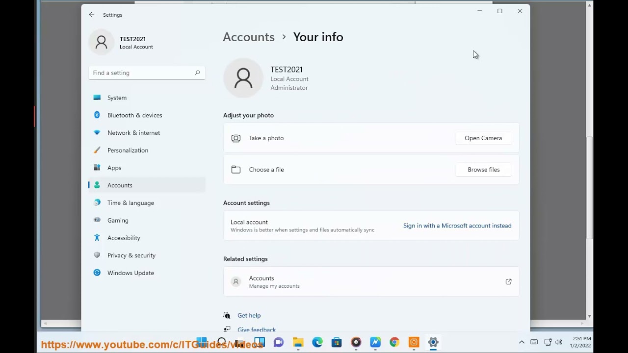 Restore Missing Profile Picture in Windows 11/10