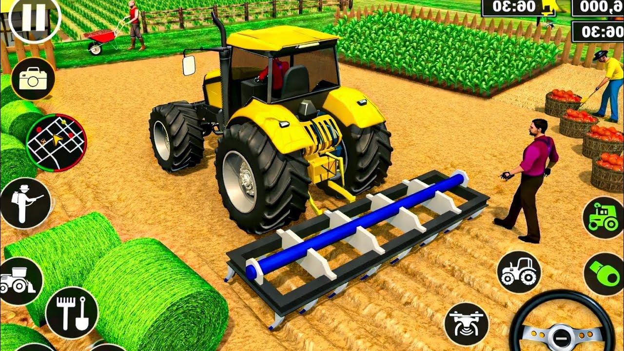 😱 Realistic Farming Simulator Game | Tractor Farming Gameplay #tractorgame 
