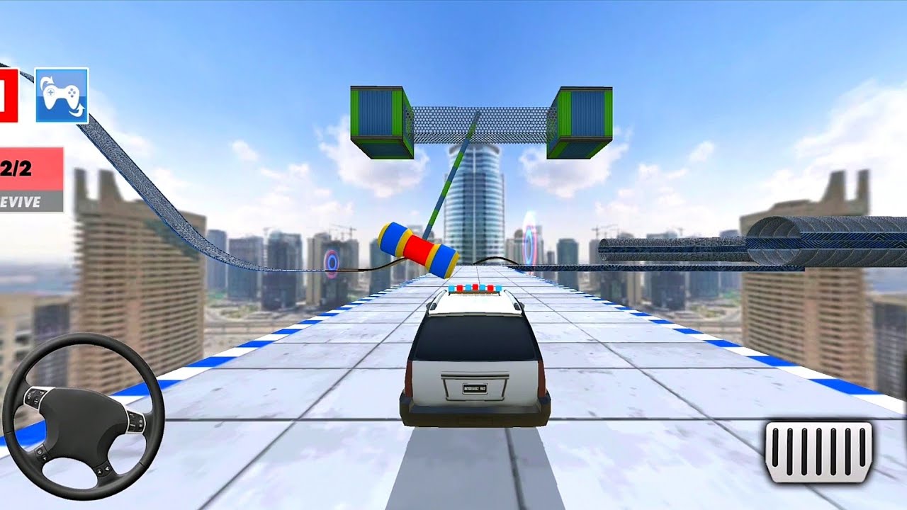 Police Prado Car Stunt - Mega Ramp Stunts 3D - #6 Android GamePlay On PC