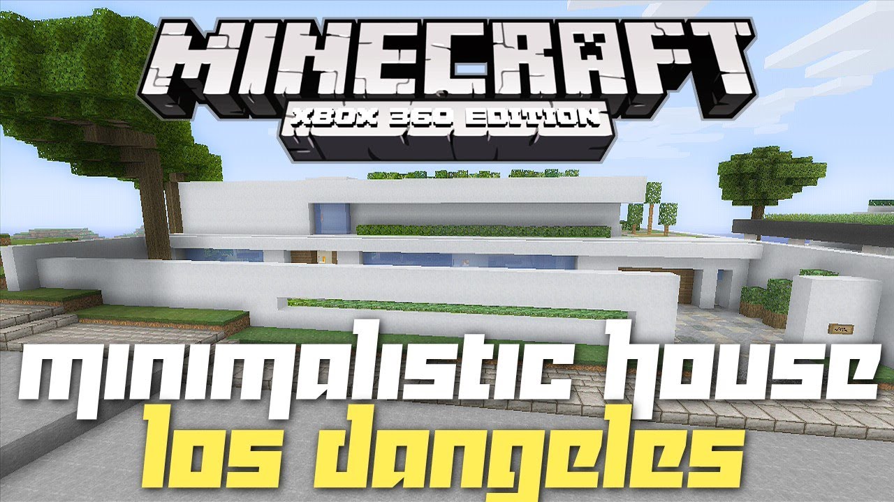 Minecraft Xbox 360: Modern Minimalistic House! (House Tours of Los Dangeles: Ep.9)
