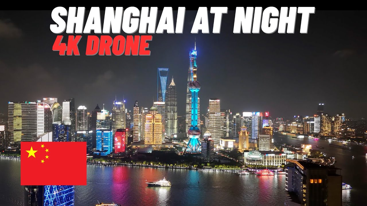 SHANGHAI AT NIGHT, CHINA | 4K Drone Flight | February 4th 2026