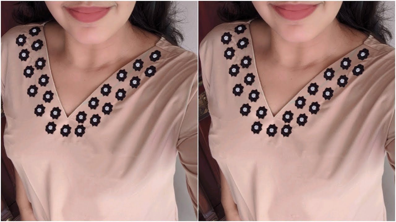ചുരിദാർ neck ഭംഗിയായി ഡിസൈൻ ചെയ്യാം | neck designing idea for churidar