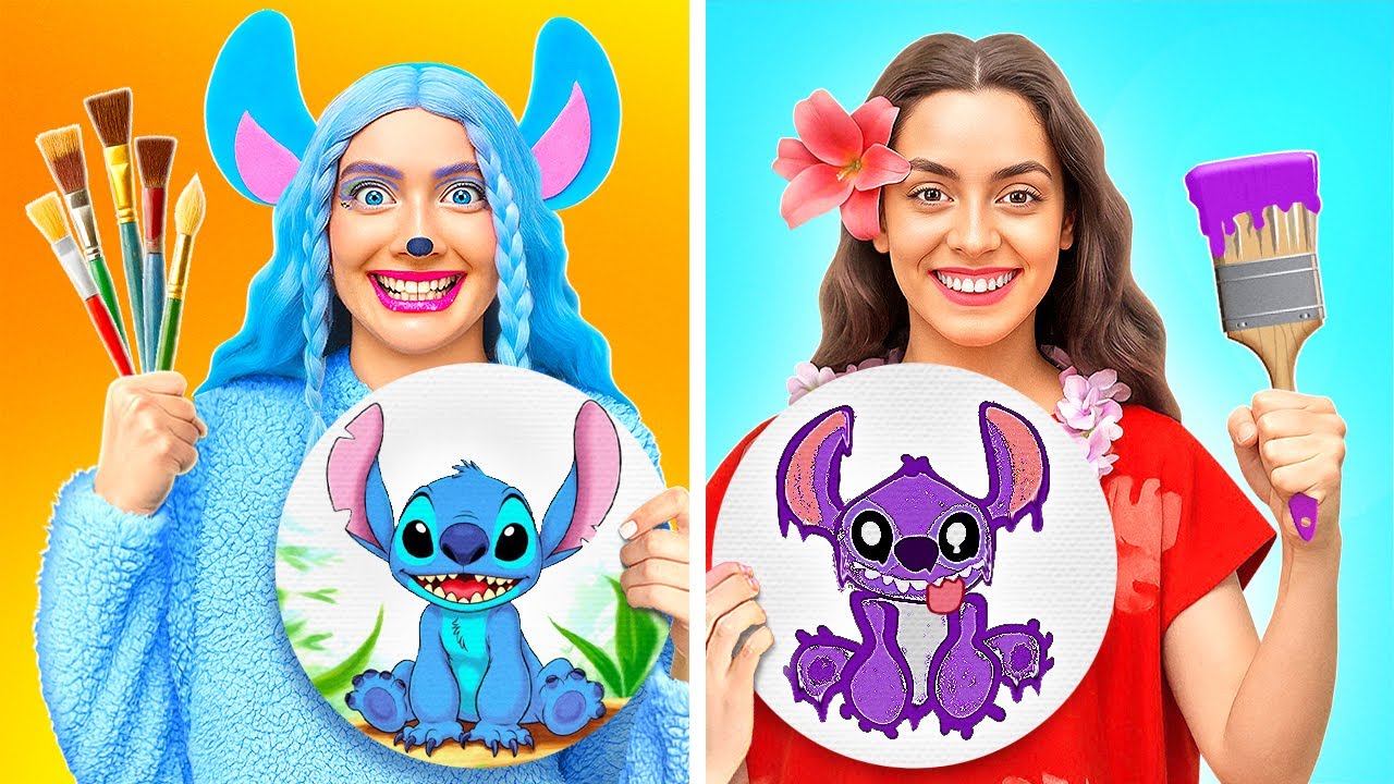 STYLOWE TRIKI ARTYSTYCZNE 🎨 | Kreatywne sztuczki rysunkowe dla każdego od 123 GO! CHALLENGE