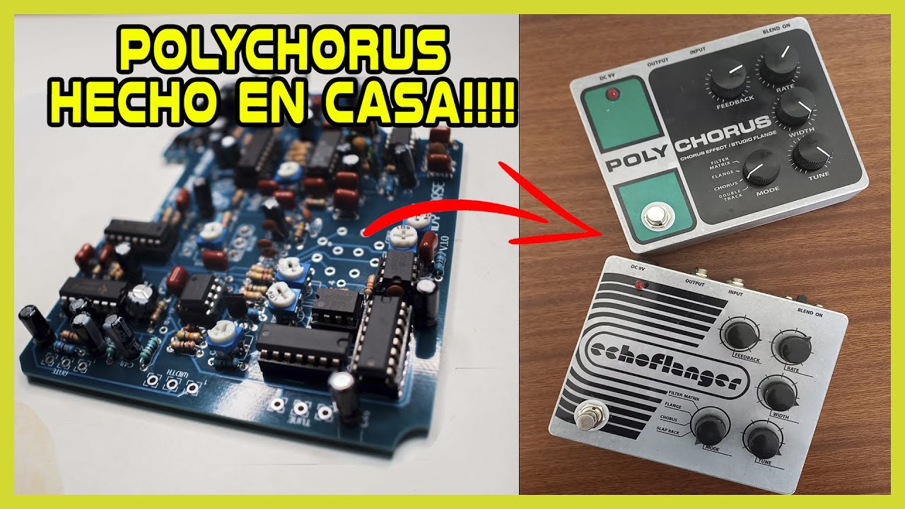 POLYCHORUS DIY! - ECHOFLANGER PEDAL DIY- Dandy Horse BUILT - handmade - Hecho a mano