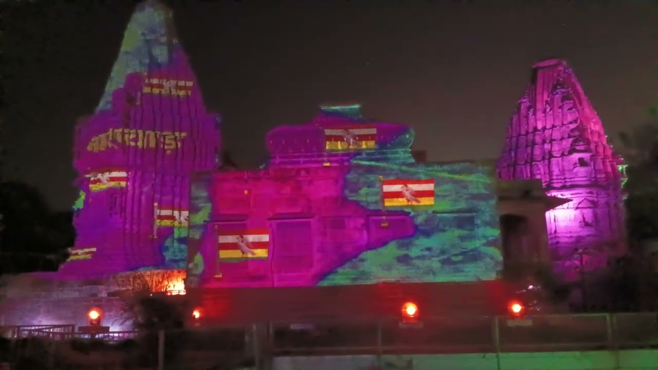 Light show at mandore garden 