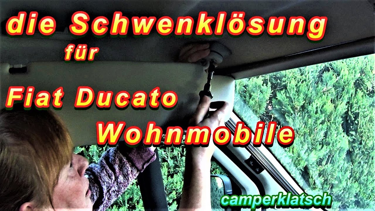Sonnenblenden-Adapter Remisfront / Fahrerhausverdunklung🛠Wohnmobil Kastenwagen Zubehör Fiat Ducato❗️