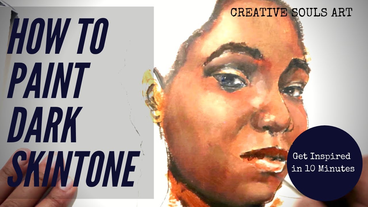 How to Paint Dark Skin Tone Using Acrylics - Episode ONE