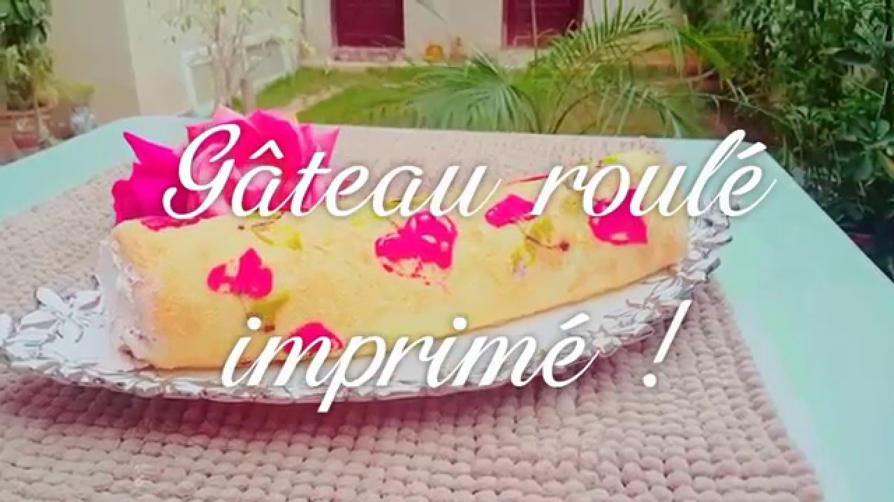 Recette / Gâteau roulé imprimé