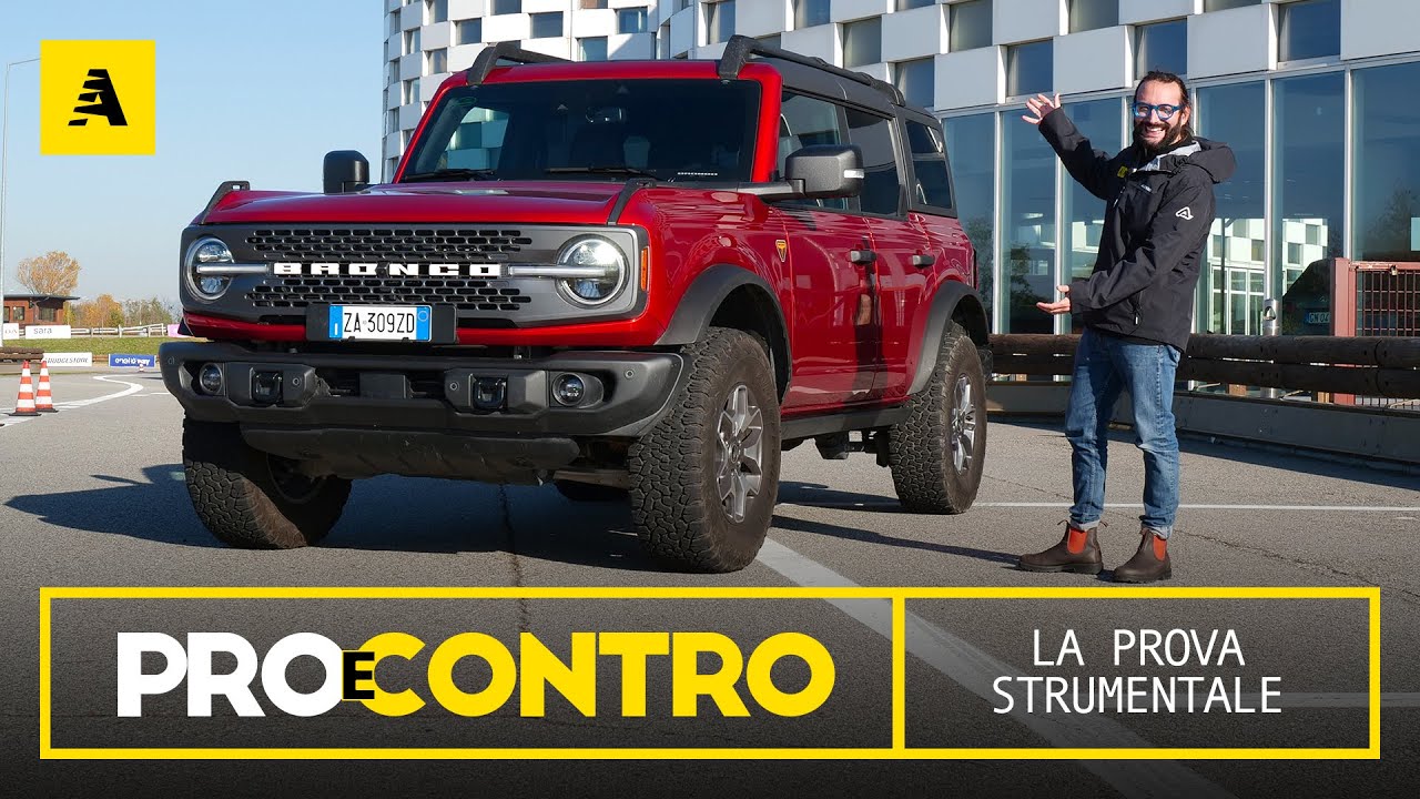 Ford BRONCO V6 (ok in off, ma come va SU ASFALTO?) | PROVA STRUMENTALE - PRO e CONTRO