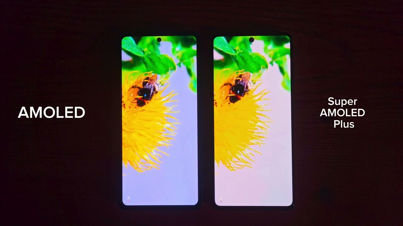 Super AMOLED plus vs AMOLED display color test Poco F5 vs sm M51