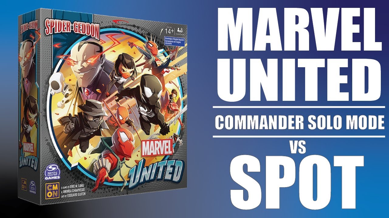 Commander Solo Mode Vs. Spot | Marvel United Gameplay | Solo Series