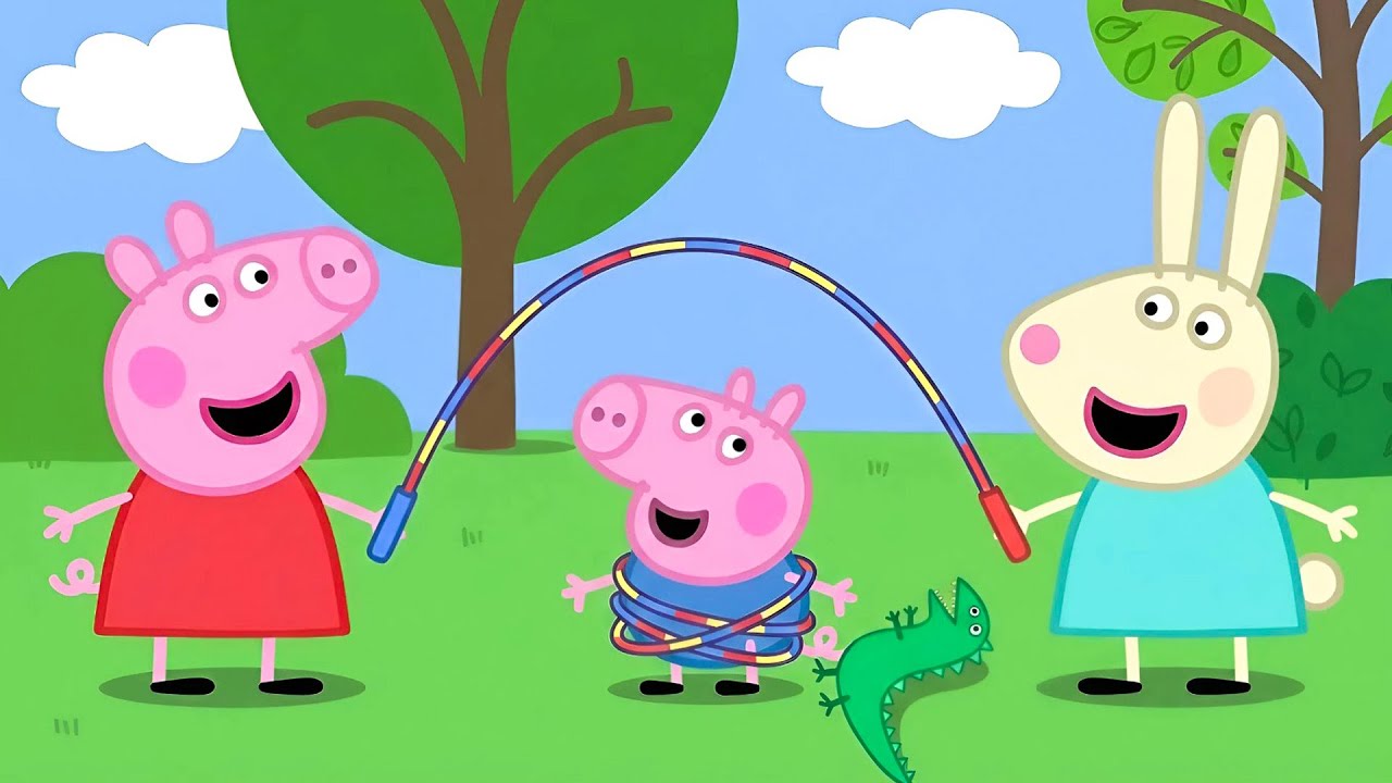 Peppa Pig Jumping Rope Game 🐷🪢| Happy Outdoor Play | Peppa Pig Funny Animation