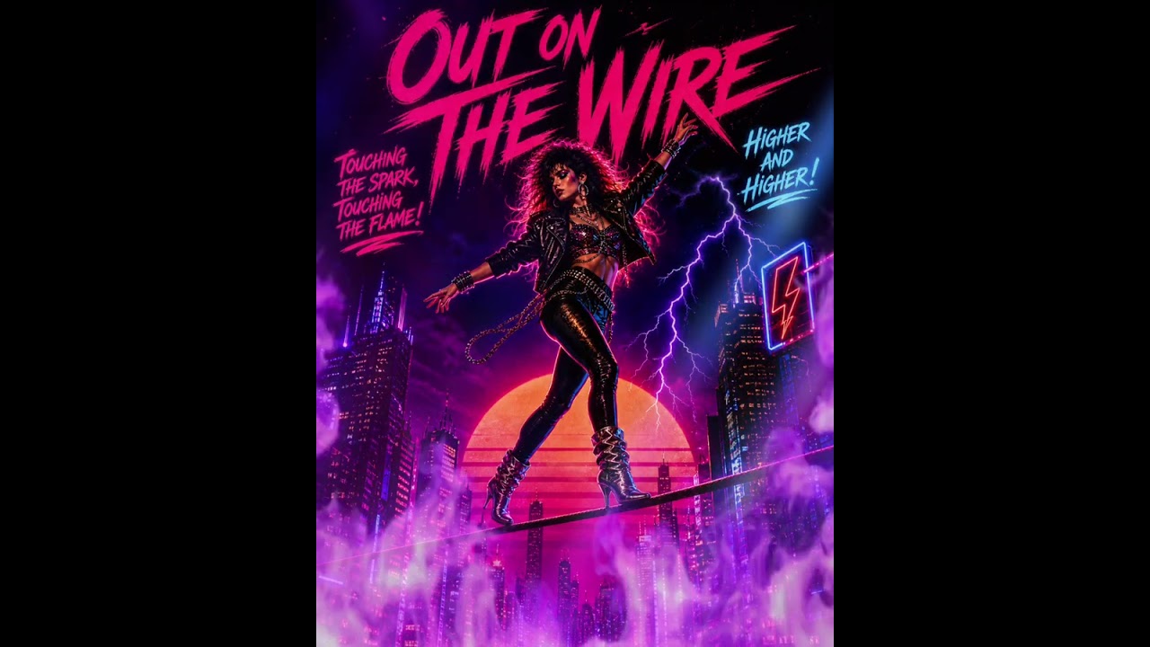 OUT ON THE WIRE ⚡ Neon 80s Synthwave Anthem