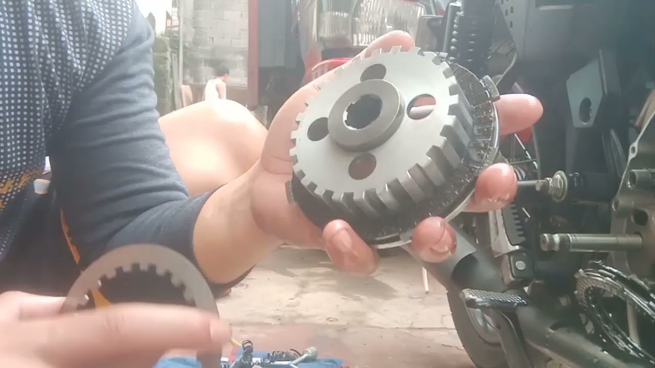 how to install  clutch lining  and clutch hub cafe racer 152 PANOORIN GANG DULO