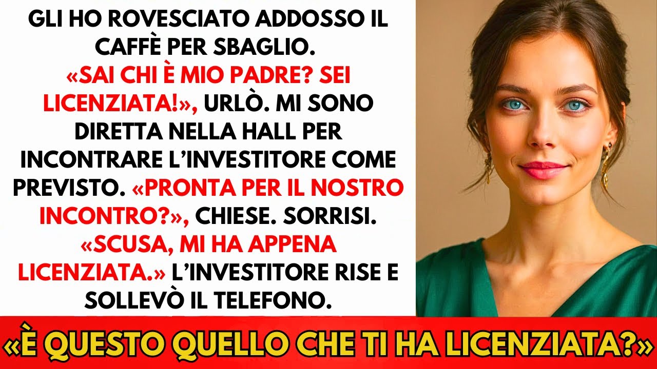Il Figlio Del CEO Mi Ha Licenziata — Sono Uscita Con L'investitore Da 1,8 Mld€. Non Se L'aspettava