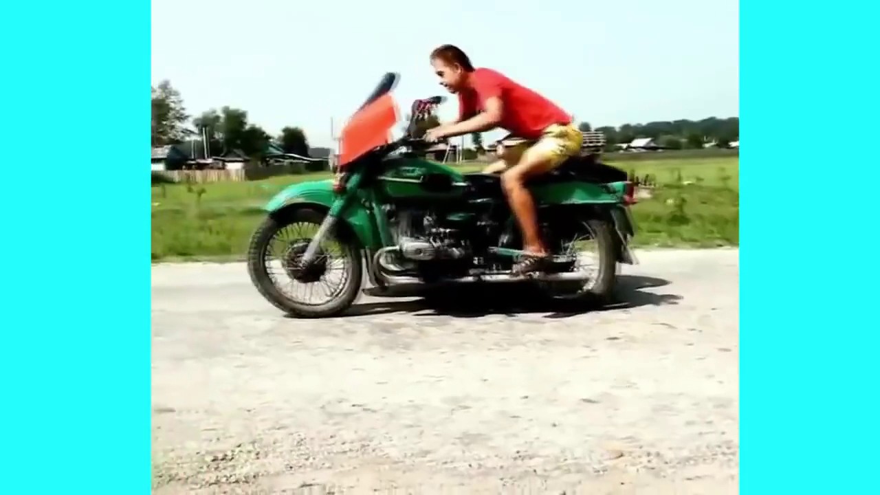 Crazy bikers. Funny fails on transport. Whatsapp compilation.