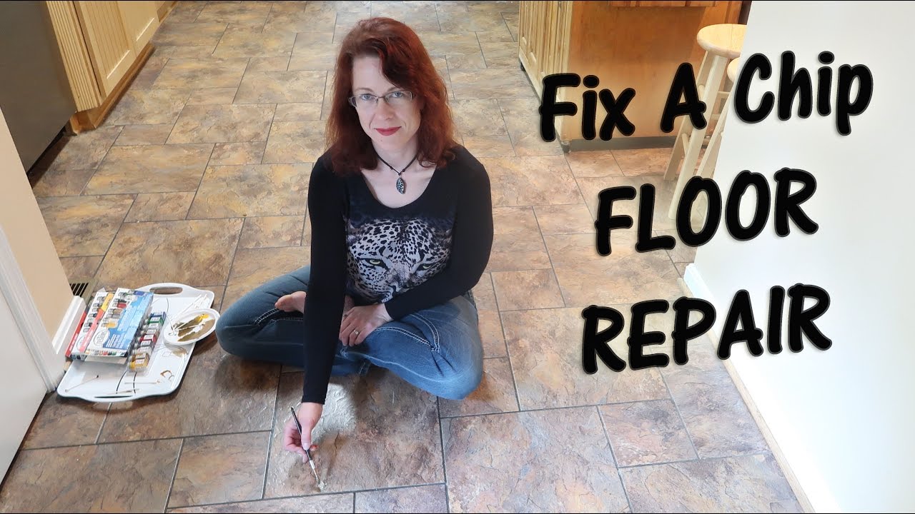 FIX A CHIP FLOOR REPAIR🍀 DURACERAMIC TILE DIY DEMO 👈