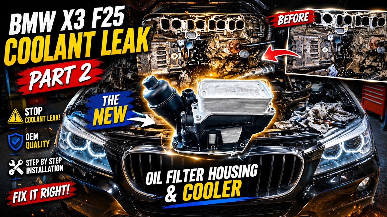 BMW X3 F25 | Massive Coolant Leak | 2.0d N47D20 Engine | Install & Repair - Part 2