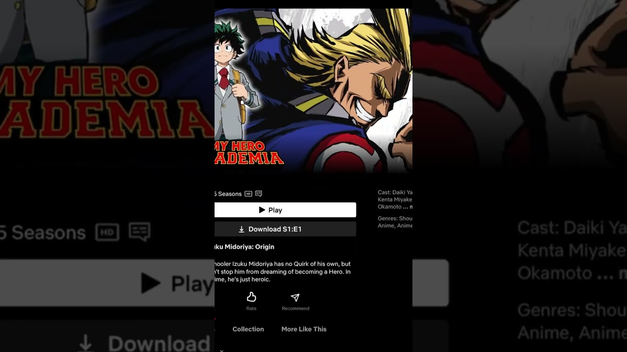 Wheres season 6 @Netflix ? #mha #fyp #netflix