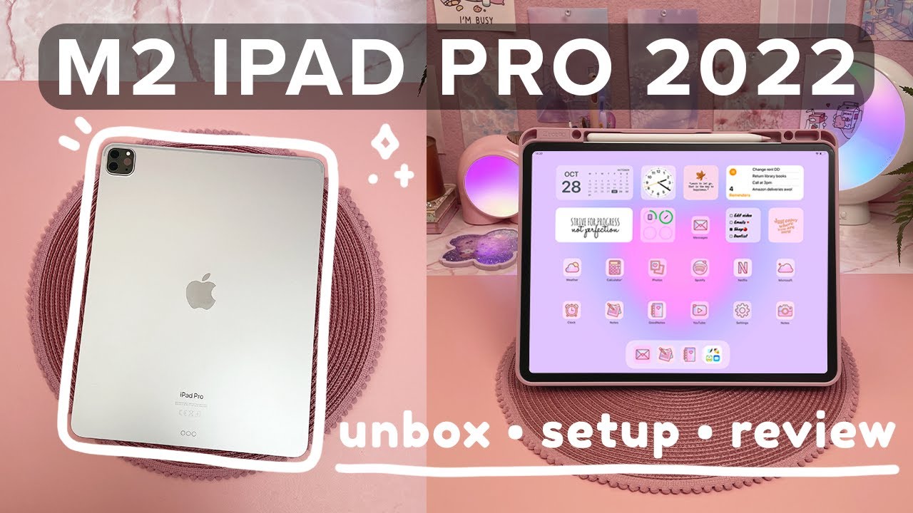 Распаковка, настройка и обзор M2 iPad Pro 2022 🍎 цифровое планирование, создание заметок и многое...