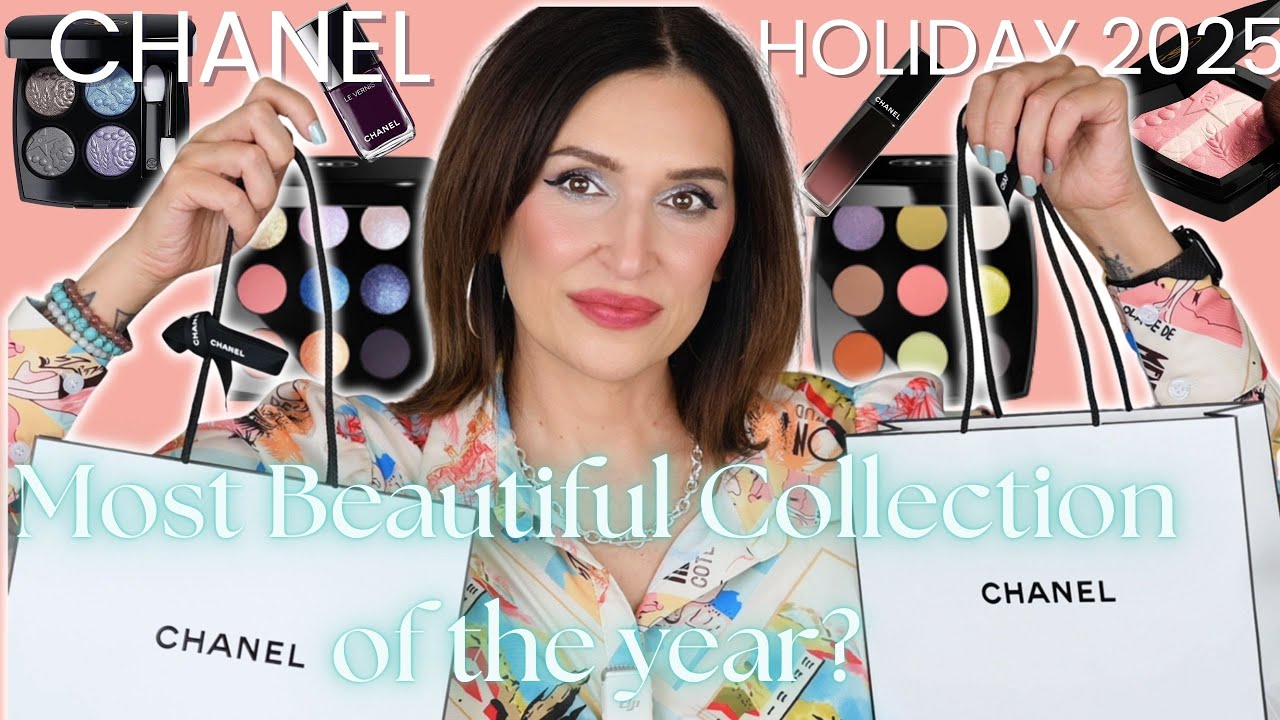 Праздничная коллекция Chanel Nuit Astrale 2025: палетки Quad 9 Pan, для губ, ногтей, румяна с эфф...