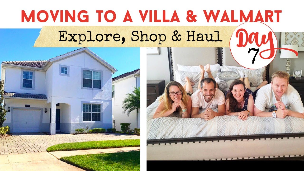 MOVING FROM DISNEY TO A VILLA | First Family Walmart Shop & Haul | Storey Lake | Day 7