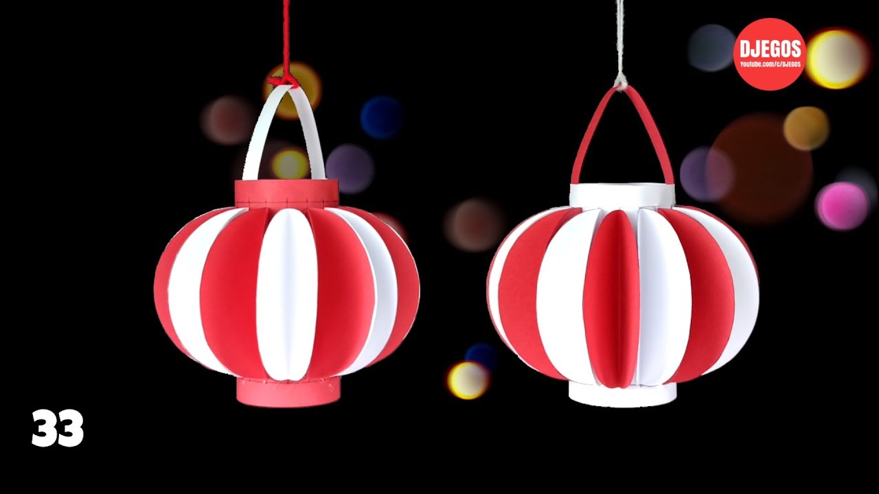 LAMPION Lampionan Agustusan dari kertas || HIASAN DEKORASI 17 AGUSTUS part 33