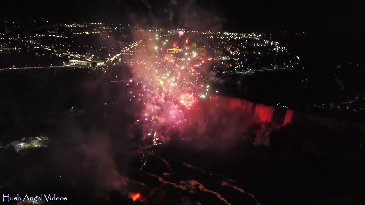 Niagara Falls Skylon Tower Walkthrough at Night