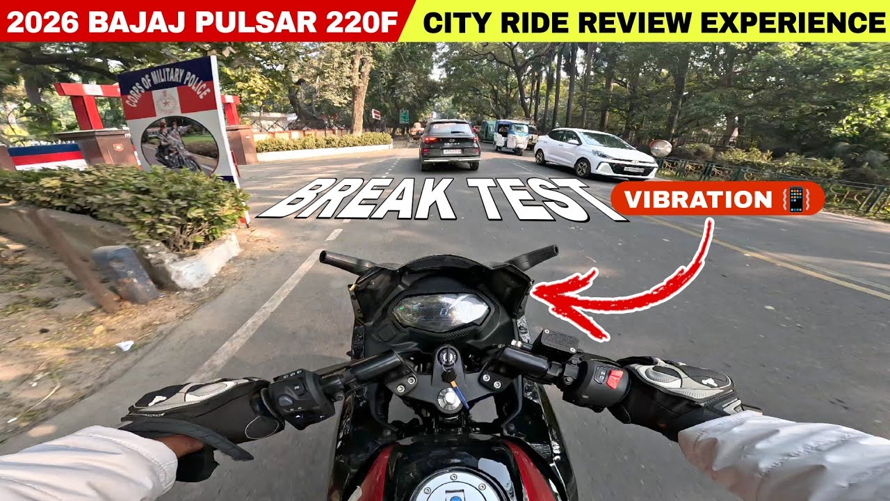 2026 NEW BAJAJ PULSAR 220F II  CITY RIDE REVIEW EXPERIENCE II VIBRATION BETTER THEN TVS APACHE RR310