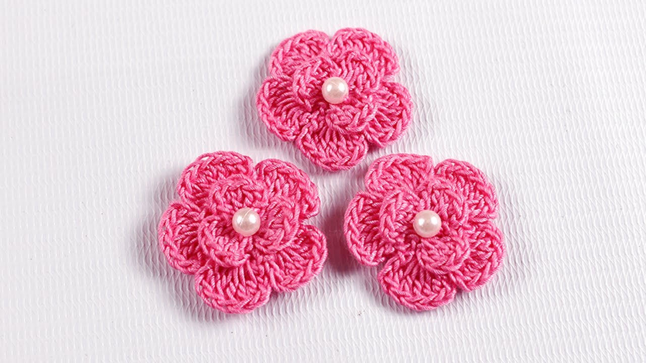 কুশিকাটার ফুল | Crochet Flowers | কুরুশের তৈরি ফুলের টিউটোরিয়াল | Sopna's Cooks N Crafts