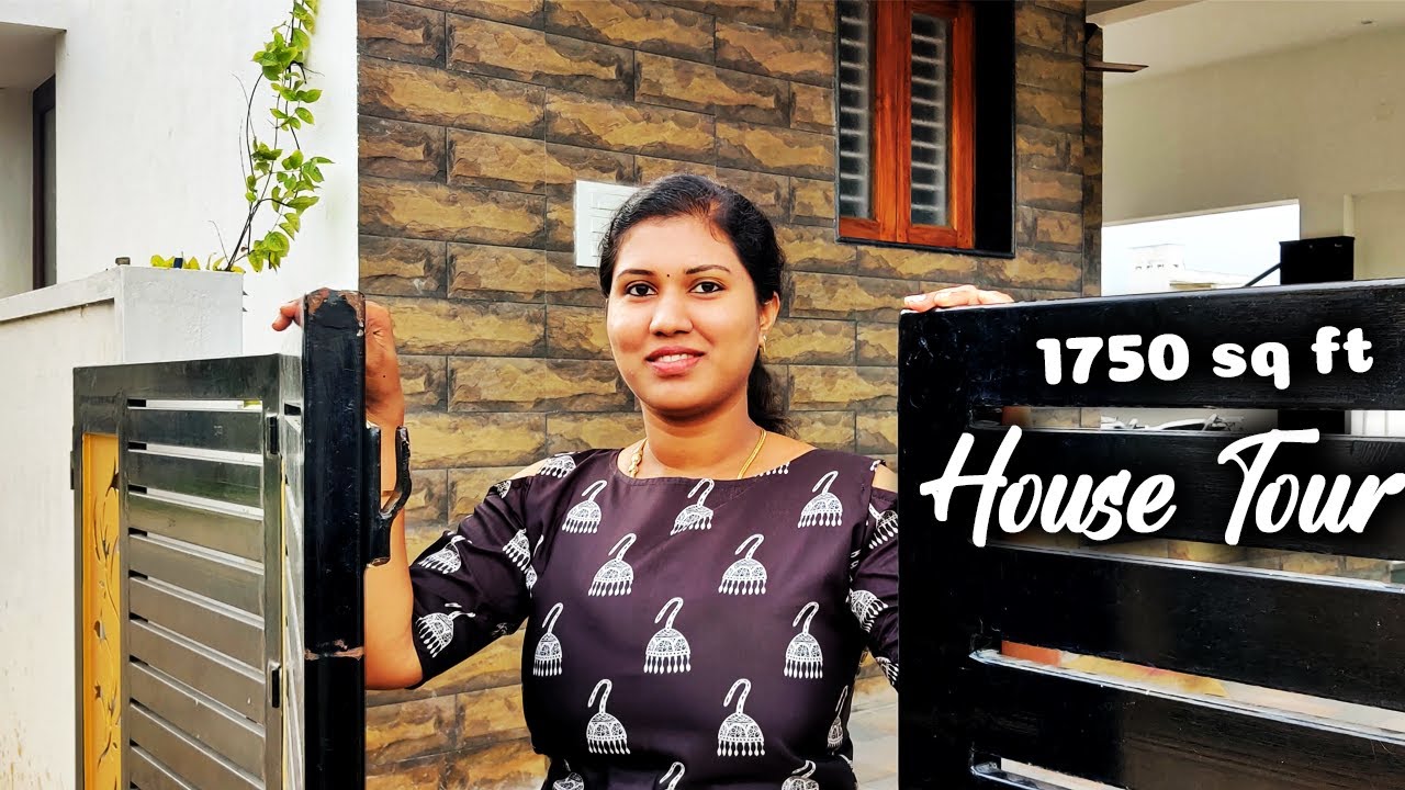 house tour of 1750 sq.ft home in tamil😍//modular kitchen//bio digestor//interior designing ideas🤩🥳